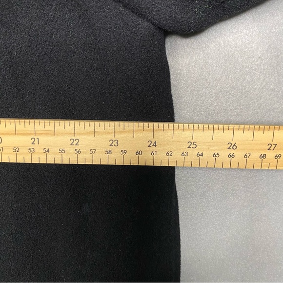 J Crew Black Wool Coat Men’s Size Large - Picture 10 of 11